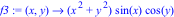 f3 := proc (x, y) options operator, arrow; (x^2+y^2)*sin(x)*cos(y) end proc