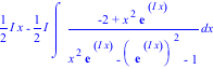 1/2*I*x-1/2*I*int((-2+x^2*exp(I*x))/(x^2*exp(I*x)-exp(I*x)^2-1), x)