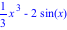 1/3*x^3-2*sin(x)