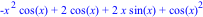 -x^2*cos(x)+2*cos(x)+2*x*sin(x)+cos(x)^2