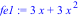 fe1 := 3*x+3*x^2