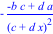 -(-b*c+d*a)/(c+d*x)^2