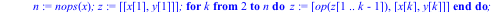 yxplot := proc (xn, yn, ti, x, y) local n, z, k, x2, x1; description 