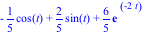 -1/5*cos(t)+2/5*sin(t)+6/5*exp(-2*t)
