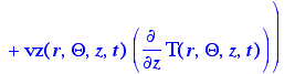 energy := rho*Cp*(diff(T(r,Theta,z,t),t)+vr(r,Theta...